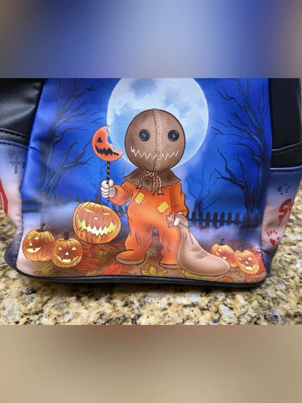 Loungefly Trick 'R Treat Glow In The Dark Sam Halloween Mini Backpack New No Tag